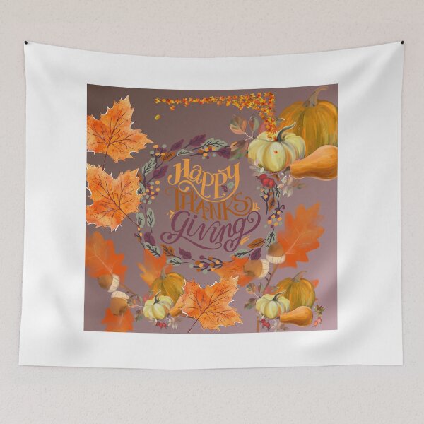Item preview, Thanksgiving with autumn leaves design designed and sold by Extremeallie.