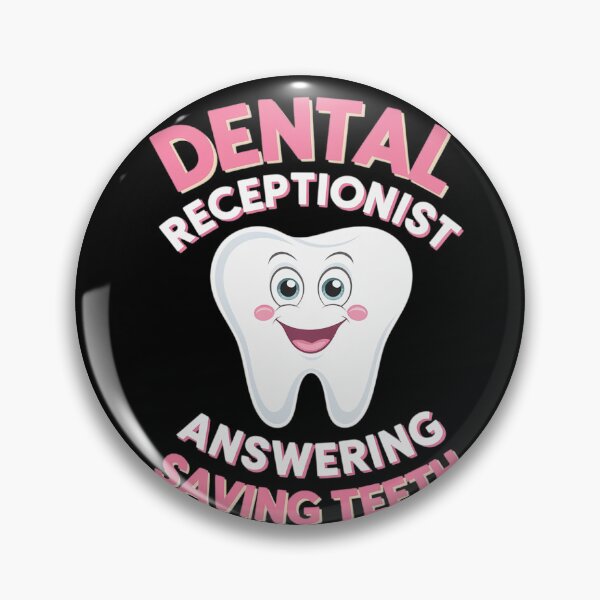 Item preview, Dental Receptionist Saving Teeth Dentist's Office Reception designed and sold by HuValverdeArt.