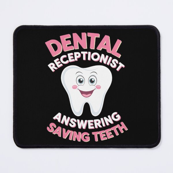 Item preview, Dental Receptionist Saving Teeth Dentist's Office Reception designed and sold by HuValverdeArt.