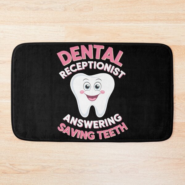 Item preview, Dental Receptionist Saving Teeth Dentist's Office Reception designed and sold by HuValverdeArt.