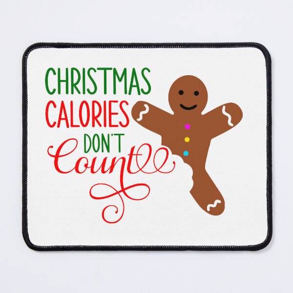 Item preview, Christmas Calories Don’t Count – Funny Gingerbread Man Holiday Shirt designed and sold by WheelieGoodTees.