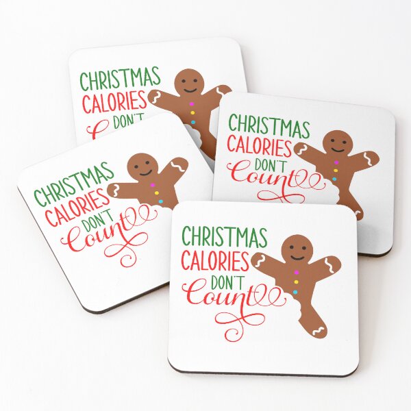 Item preview, Christmas Calories Don’t Count – Funny Gingerbread Man Holiday Shirt designed and sold by WheelieGoodTees.