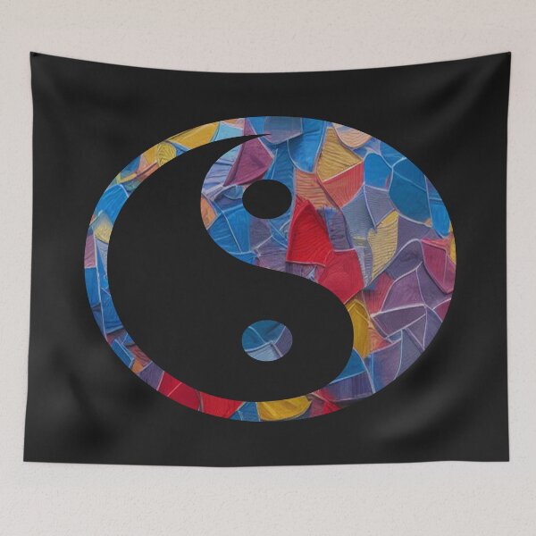 Item preview, Abstract Colors Yin Yang #2 designed and sold by Davisdazzling.
