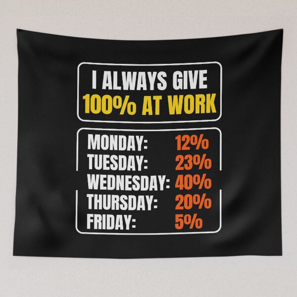 Item preview, Funny I Always Give 100 Percent At Work Labor Day designed and sold by Grace-Cop.