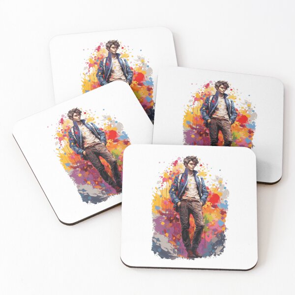 Item preview, Urban Fashion Man Colourful Paint Splash Illustration designed and sold by Mr Lee.