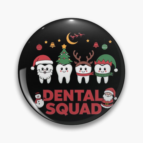 Item preview, Dental Squad Christmas Tree Santa Reindeer Elf Teeth Dentist designed and sold by HuValverdeArt.