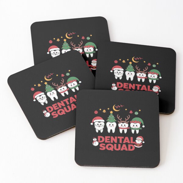 Item preview, Dental Squad Christmas Tree Santa Reindeer Elf Teeth Dentist designed and sold by HuValverdeArt.
