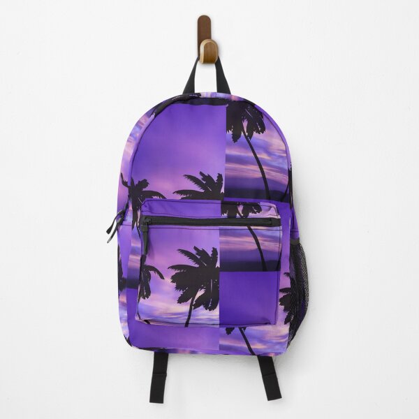 Item preview, Tropical Sunset with Silhouetted Palm Trees and Purple Sky designed and sold by ROHITJIDEGINER.