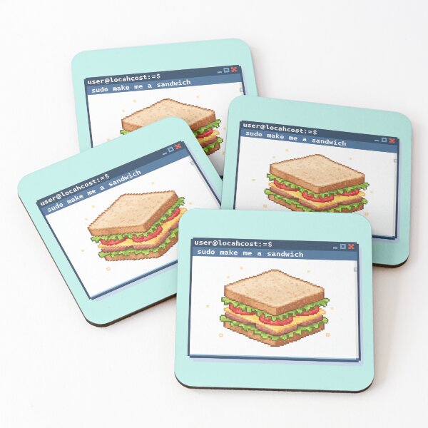 Item preview, Sudo Make Me a Sandwich Linux Joke designed and sold by WiserShop.