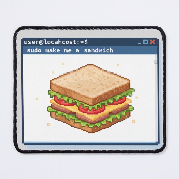 Item preview, Sudo Make Me a Sandwich Linux Joke designed and sold by WiserShop.