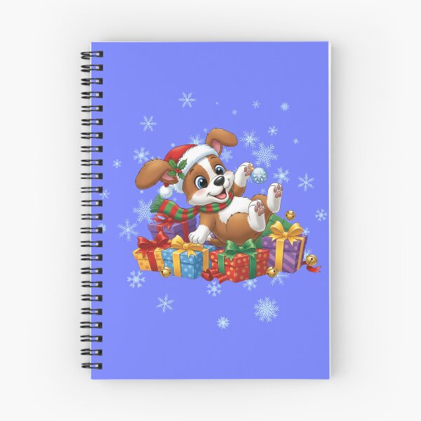 Item preview, Boys and Girls Cute Mischievous Christmas Puppy  designed and sold by LANCEWISEMEDIA.