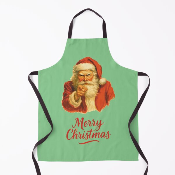 Item preview, Angry Santa Claus Pointing Merry Christmas Vintage Christmas Humor designed and sold by charlypicazo.