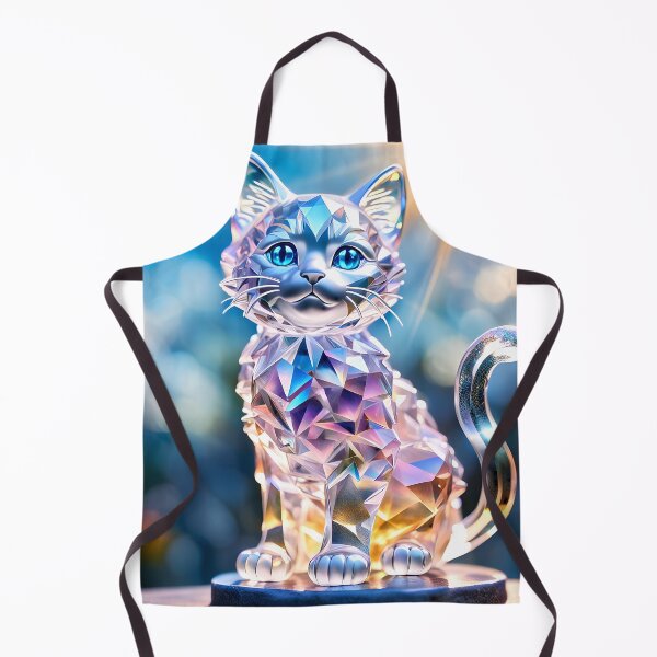 Item preview, Crystal Kitten – Sparkling Elegance in Glass designed and sold by PawPrintedArt.