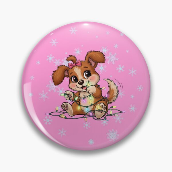 Item preview, Girls Cute Mischievous Christmas Puppy  designed and sold by LANCEWISEMEDIA.