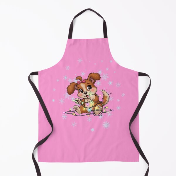 Item preview, Girls Cute Mischievous Christmas Puppy designed and sold by LANCEWISEMEDIA.