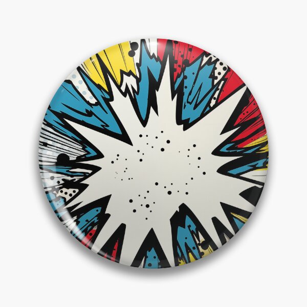 Item preview, Dynamic Pop Art Explosion Panel: A Comic Book Style Burst of Primary Colors and High-Impact Energy. designed and sold by Epsydon Designers.