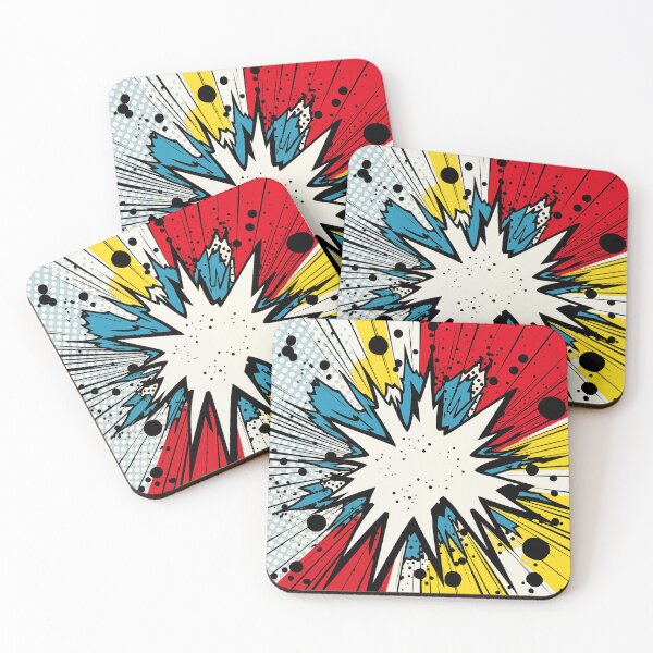 Item preview, Dynamic Pop Art Explosion Panel: A Comic Book Style Burst of Primary Colors and High-Impact Energy. designed and sold by Epsydon Designers.