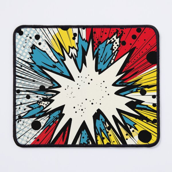 Item preview, Dynamic Pop Art Explosion Panel: A Comic Book Style Burst of Primary Colors and High-Impact Energy. designed and sold by Epsydon Designers.