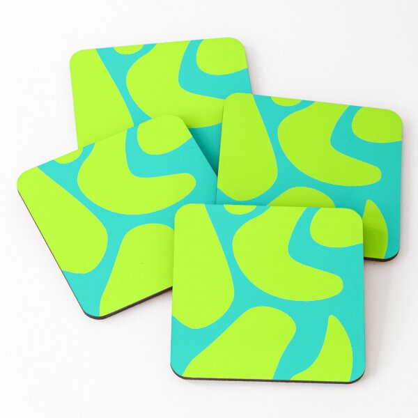 Item preview, Abstract wavy green neon color designed and sold by BeebooDesign.