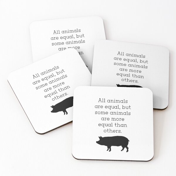 Item preview, George Orwell "...More Equal Than Others" designed and sold by TsunamiDesigns.