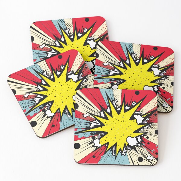 Item preview, Dynamic Pop Art Explosion Panel: A Comic Book Style Burst of Primary Colors and High-Impact Energy. designed and sold by Epsydon Designers.