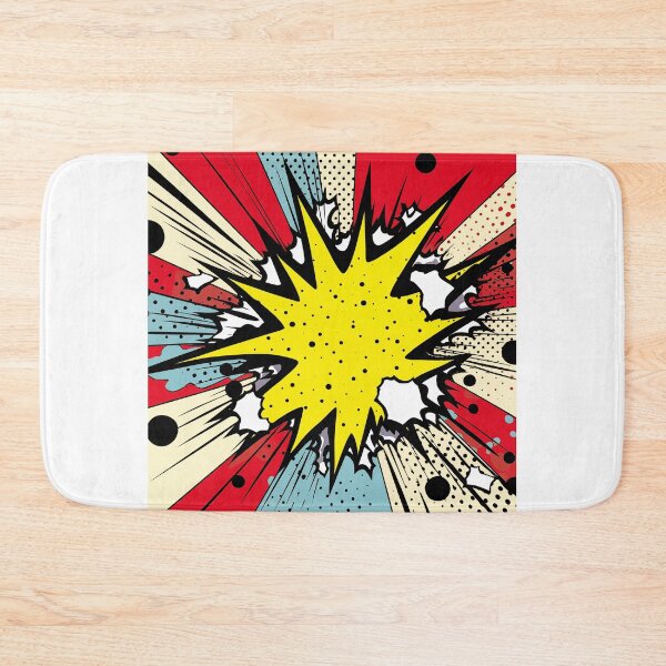 Item preview, Dynamic Pop Art Explosion Panel: A Comic Book Style Burst of Primary Colors and High-Impact Energy. designed and sold by Epsydon Designers.
