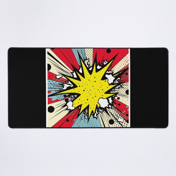 Item preview, Dynamic Pop Art Explosion Panel: A Comic Book Style Burst of Primary Colors and High-Impact Energy. designed and sold by Epsydon Designers.