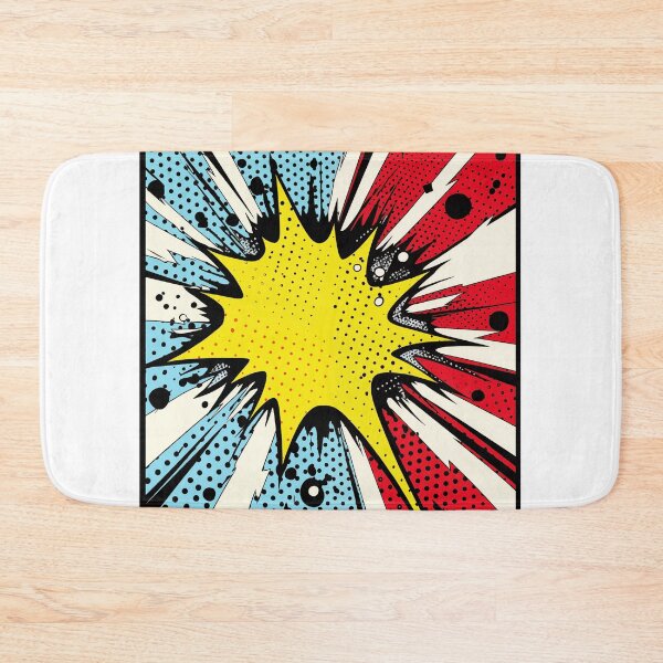 Item preview, Dynamic Pop Art Explosion Panel: A Comic Book Style Burst of Primary Colors and High-Impact Energy. designed and sold by Epsydon Designers.