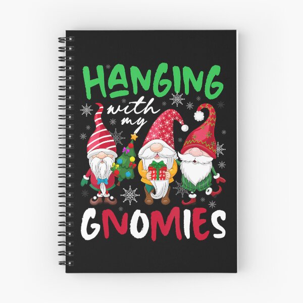 Item preview, Funny Hangin Quote Happy With Gnomies Holiday Vintage My designed and sold by Rackaam777Art.