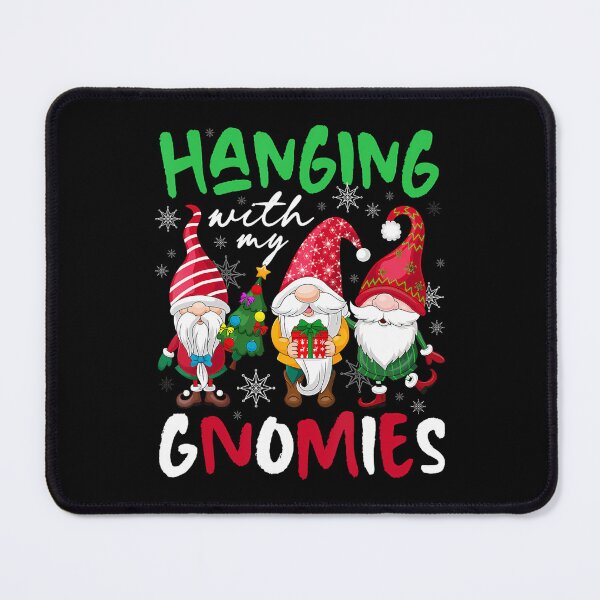 Item preview, Funny Hangin Quote Happy With Gnomies Holiday Vintage My designed and sold by Rackaam777Art.