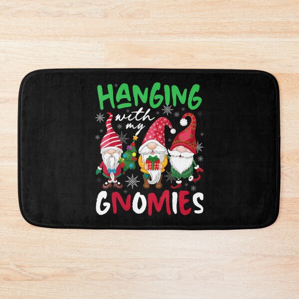 Item preview, Funny Hangin Quote Happy With Gnomies Holiday Vintage My designed and sold by Rackaam777Art.
