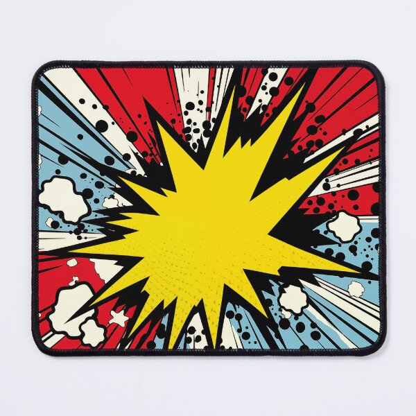 Item preview, Dynamic Pop Art Explosion Panel: A Comic Book Style Burst of Primary Colors and High-Impact Energy. designed and sold by Epsydon Designers.