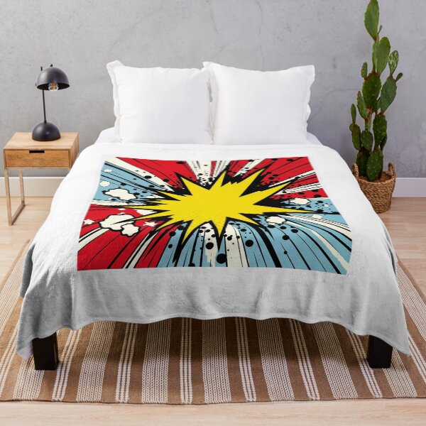 Item preview, Dynamic Pop Art Explosion Panel: A Comic Book Style Burst of Primary Colors and High-Impact Energy. designed and sold by Epsydon Designers.