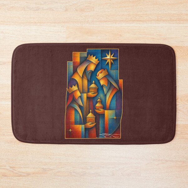 Item preview, Three Wise Men Christmas Star Art – Geometric Magi designed and sold by SoLunAgua ..