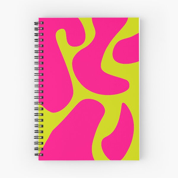 Item preview, Abstract wavy pink yellow neon color designed and sold by BeebooDesign.