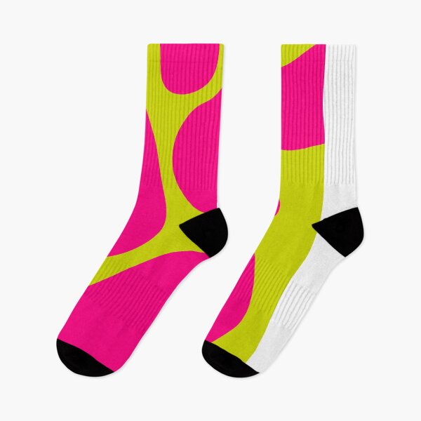 Item preview, Abstract wavy pink yellow neon color designed and sold by BeebooDesign.