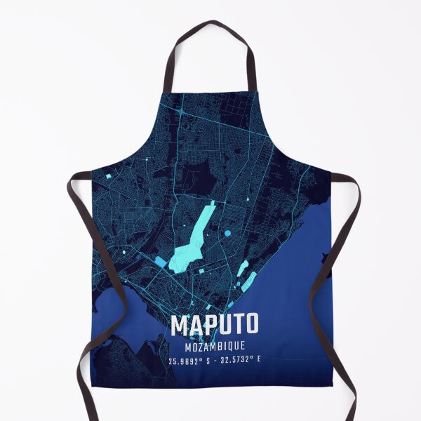 Item preview, Maputo Midnight City Map designed and sold by HomeLivingCo.