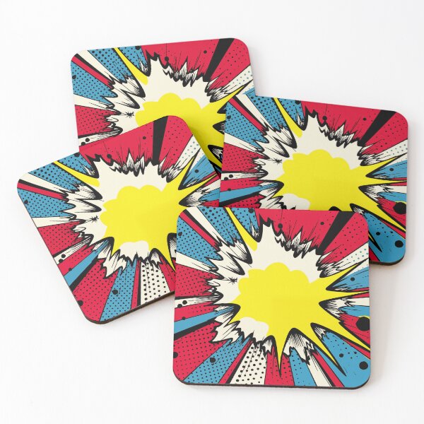 Item preview, Dynamic Pop Art Explosion Panel: A Comic Book Style Burst of Primary Colors and High-Impact Energy. designed and sold by Epsydon Designers.