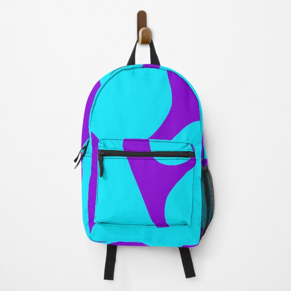 Item preview, Abstract wavy turquoise purple neon color designed and sold by BeebooDesign.
