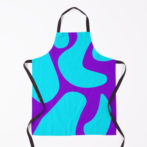 Item preview, Abstract wavy turquoise purple neon color designed and sold by BeebooDesign.