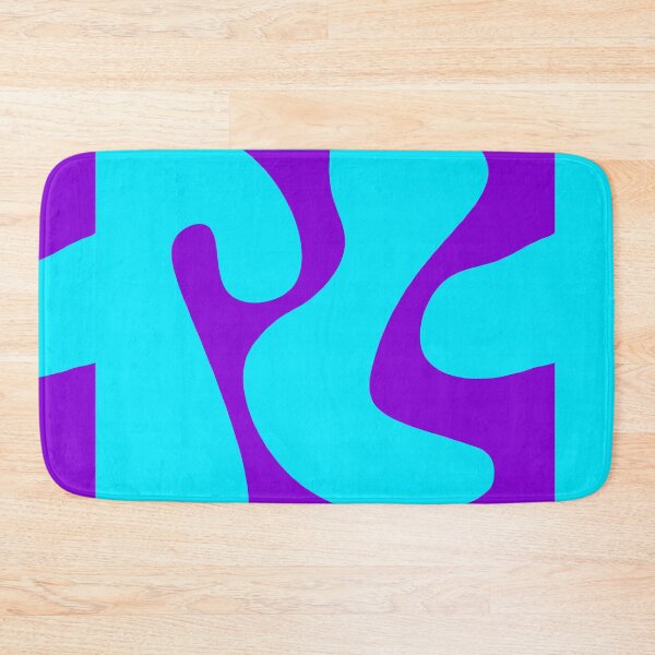 Item preview, Abstract wavy turquoise purple neon color designed and sold by BeebooDesign.