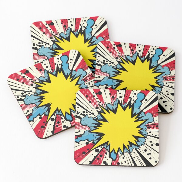 Item preview, Dynamic Pop Art Explosion Panel: A Comic Book Style Burst of Primary Colors and High-Impact Energy. designed and sold by Epsydon Designers.