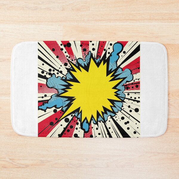 Item preview, Dynamic Pop Art Explosion Panel: A Comic Book Style Burst of Primary Colors and High-Impact Energy. designed and sold by Epsydon Designers.
