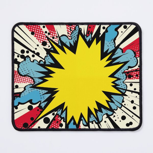 Item preview, Dynamic Pop Art Explosion Panel: A Comic Book Style Burst of Primary Colors and High-Impact Energy. designed and sold by Epsydon Designers.