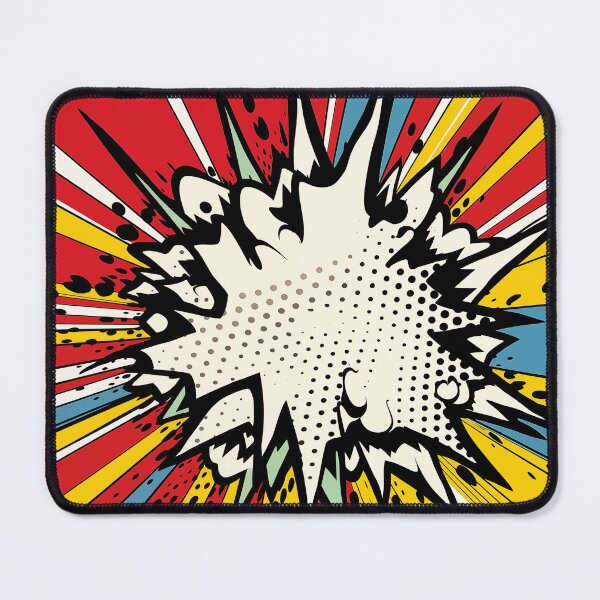 Item preview, Dynamic Pop Art Explosion Panel: A Comic Book Style Burst of Primary Colors and High-Impact Energy. designed and sold by Epsydon Designers.