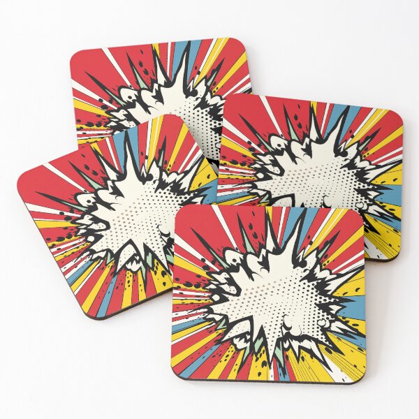 Item preview, Dynamic Pop Art Explosion Panel: A Comic Book Style Burst of Primary Colors and High-Impact Energy. designed and sold by Epsydon Designers.