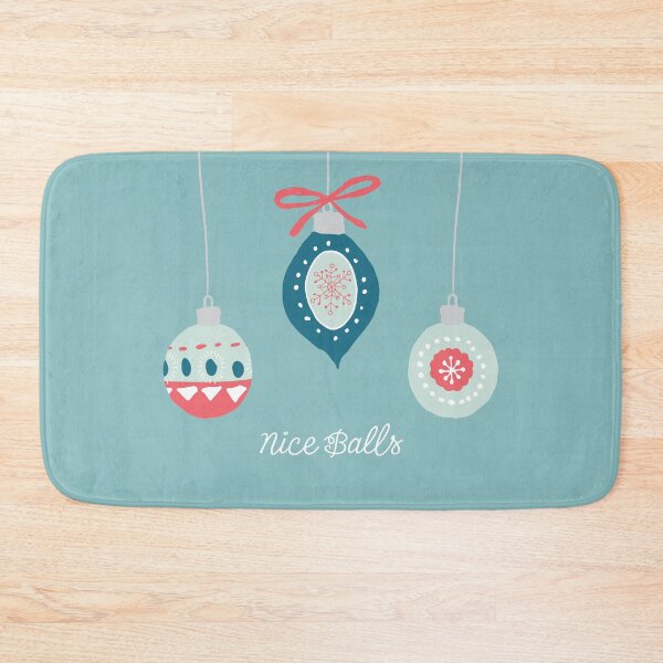 Item preview, Nice Balls Funny Christmas Ornament Design designed and sold by TeesbyDD.