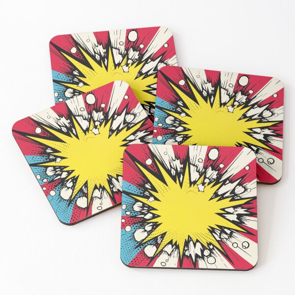 Item preview, Dynamic Pop Art Explosion Panel: A Comic Book Style Burst of Primary Colors and High-Impact Energy. designed and sold by Epsydon Designers.