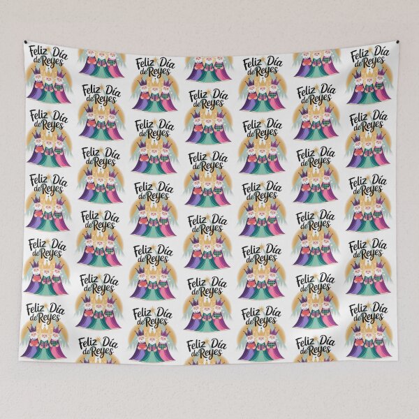 Item preview, Feliz Día de Reyes – Three Kings Day Epiphany Celebration Art designed and sold by BunBuntheDog-.