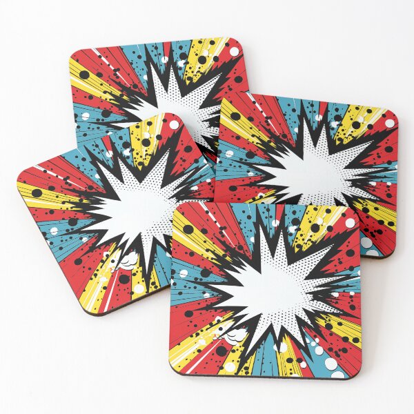 Item preview, Dynamic Pop Art Explosion Panel: A Comic Book Style Burst of Primary Colors and High-Impact Energy. designed and sold by Epsydon Designers.